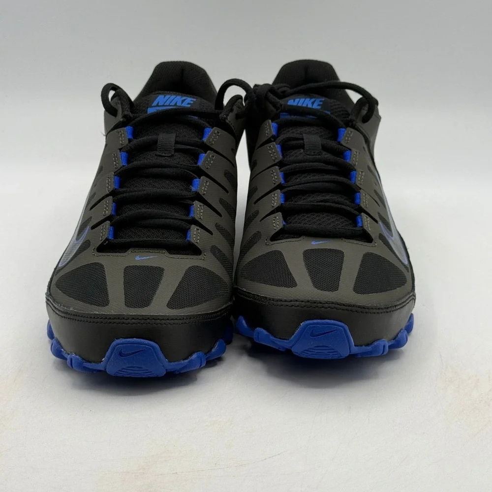 Nike Reax 8 TR Mesh Shoes Mens Size 8.5 Newsprint Racer Blue Training 621716-012